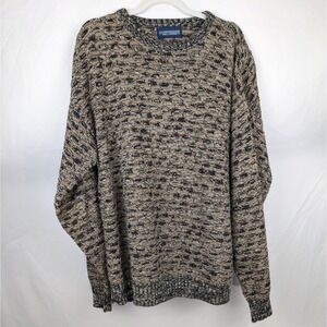RARE Y2K Kuppenheimer Sweater Mens Coogi Style 90s Textured Knit Crewneck Preppy